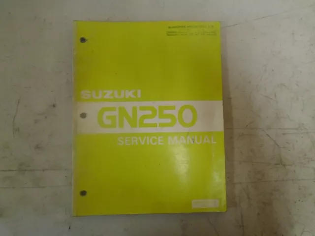 SUZUKI GN250 SERVICE MANUAL No. 99500-32020-01E