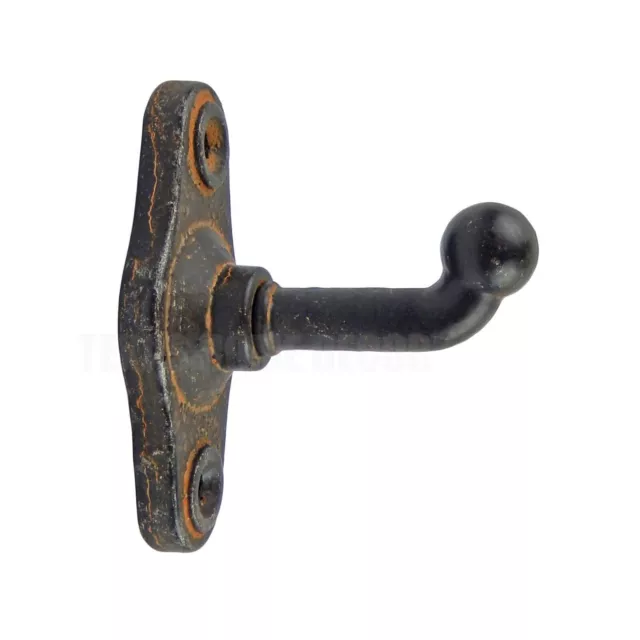 Industrial Wall Hook Cast Iron Towel Robe Coat Door Hanger Rustic Antique Style 2