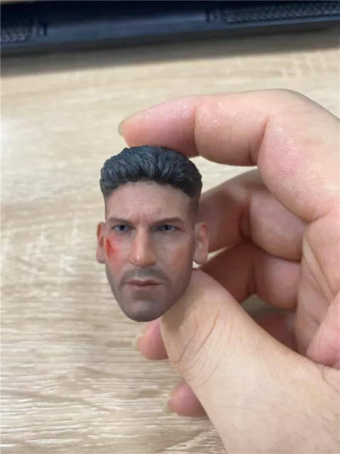 1/6 scale Curly Hair Battle Damaged Edition Head carving For 12" Action Figure