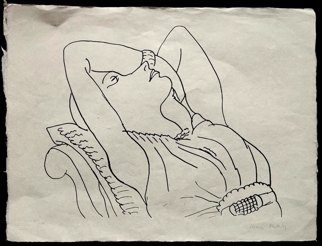 Henri Matisse, Litografía 1960 ( Nudo Modigliani Klee Degas )