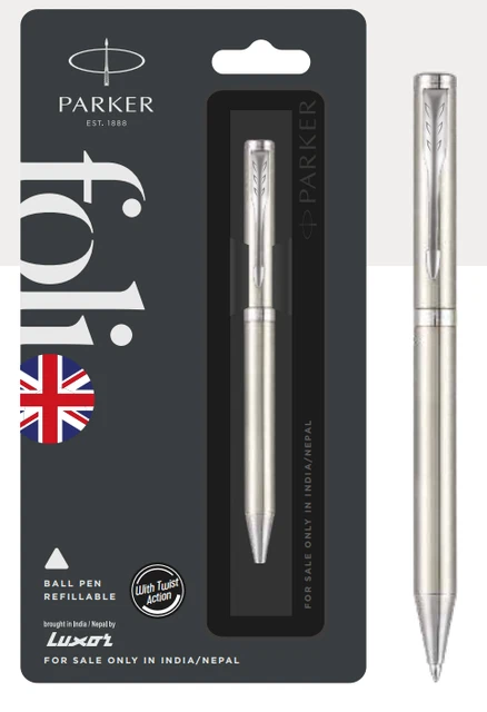 Parker Stylo à bille classique en acier inoxydable plaqué or