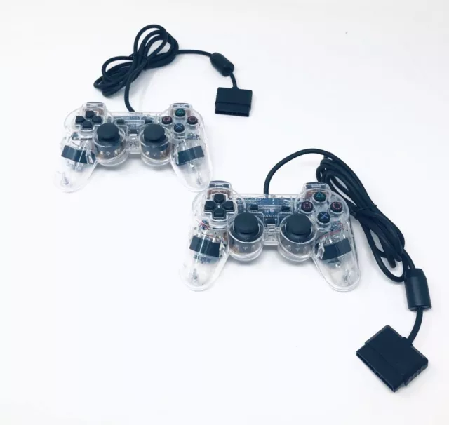 2 X Joystick Playstation 2 Joypad PS2 Con Dual Vbration Controller Gamepad