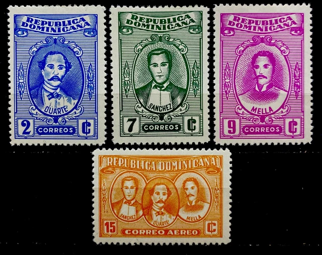 Dominican Republic 1963 . SC 580-582 , C128 Hinged OG