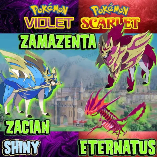 ✨ Shiny 6IV Eternatus Zacian Zamazenta GameStop Event Pokemon Sword Shield  SCVI