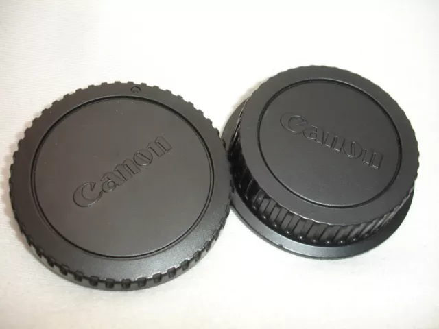 Canon EF Body Cap + Canon Rear Lens Cap E for Canon Rebel DSLR OEM Genuine