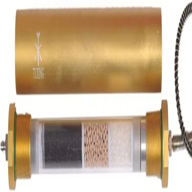 TUXING 4500Psi Pcp Air Compressor Oil Water Filter,High Pressure Small, Gold