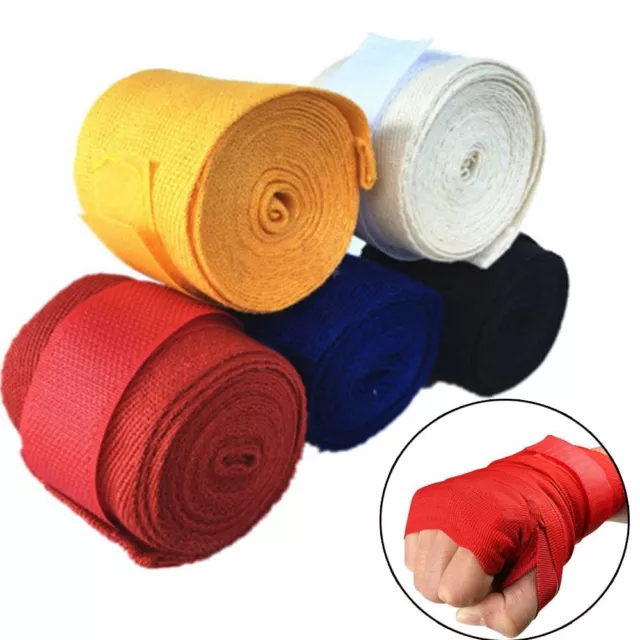 Durable Thumb Loop Cotton Boxing Hand Wraps Glove Wrist Protector Fist Bandage