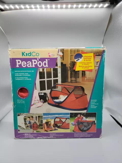 NIB KidCo - PeaPod - Child Travel Bed Crib Pack Play - Cranberry