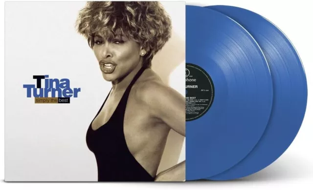 Tina Turner Simply The Best Doppio Vinile Lp Colorato Blu Nuovo e Sigillato