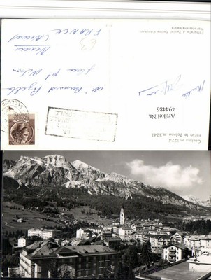 494486,Veneto Belluno Cortina verso le Tofane Totale Bergkulisse 