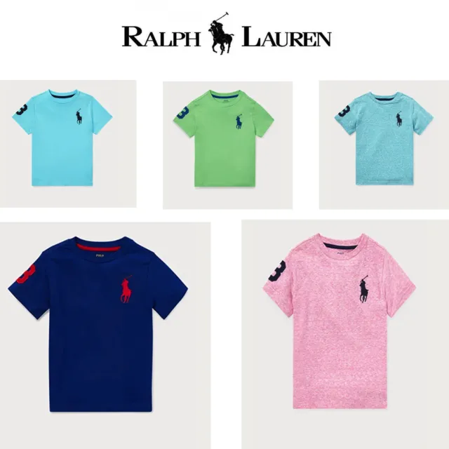 Ralph Lauren Boys T-Shirt Casual Crew Neck Genuine Real Top Polo Short Sleeves