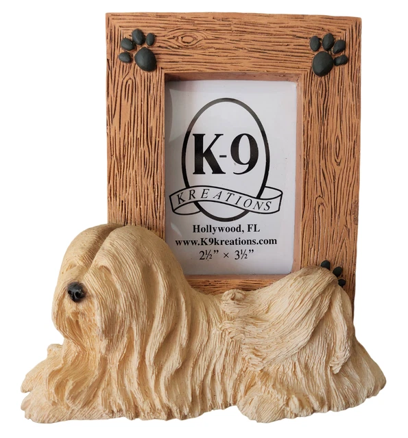 Lhasa Apso Picture Frame 2.5 x 3.5 Dog Breed Tabletop Gift Photo Frame NEW