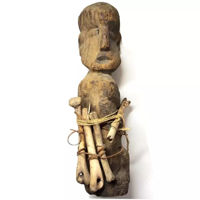 Timor Vintage Wood Sculpture Atoni Tribe Primitive Carved Rare Wooden Tribal Art