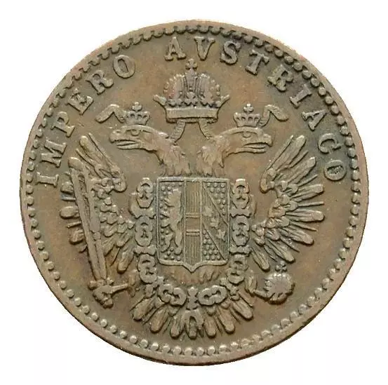 Linnartz ITALIEN LOMBARDEI Franz Joseph I. 3 Centesimi 1863 Venedig sehr schön