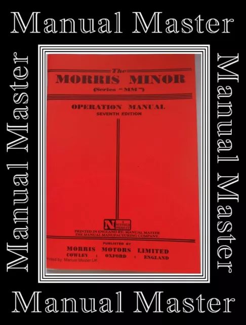 Morris Minor Series MM Highlight Handbook Owners Operator's Instructions Manual