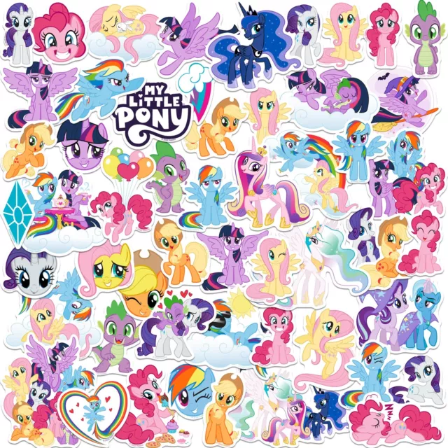 My Little Pony Adesivi Vinile Grandi Deluxe Confezione da 50 Ufficiali