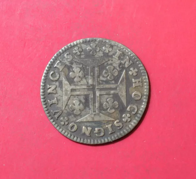 PORTUGAL 6 VINTENS (120 REIS) ND, Ruler: JOSEPHUS I, Silver Coin  [#8617]