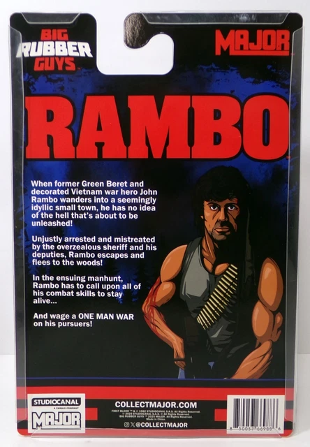 FIGURA ACCIÓN 8& Big Rubber Guys Rambo John Rambo Completa Majestic ...