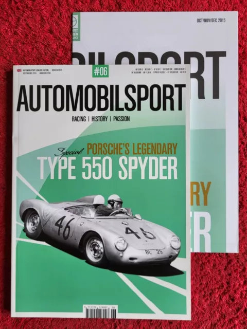 Automobilsport #6 Magazine Issue Oct - Dec 2015 Porsche Ferrari Bmw Toj Spa Mint