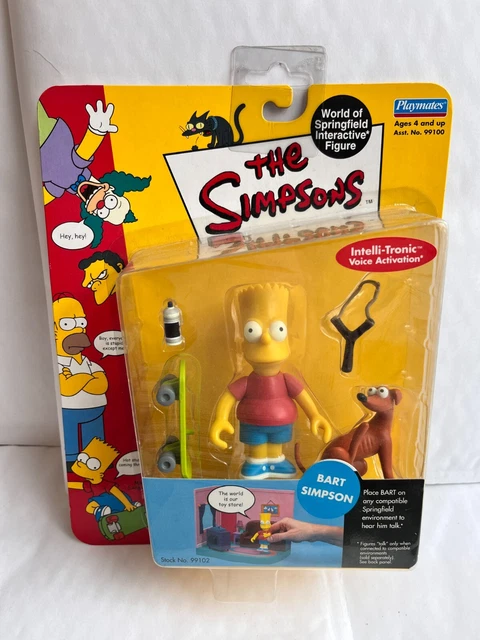 PLAYMATES INTERACTIVO THE Simpsons Serie 1 Bart Simpson Acción Figura EUR 22,29 - PicClick ES