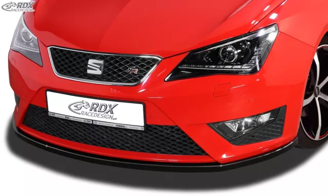 RDX Frontspoiler für SEAT Ibiza 6J FR & 6P FR Cup Lippe Vorne Ansatz Schwert ABS