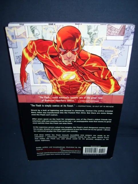 The Flash Vol. 1 Move Foward Graphic Novel DC Comics New 52 Used Softcover 2012 2