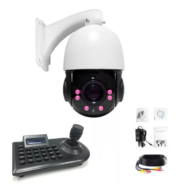 SONY CMOS 1200TVL HD Pan/Tilt Outdoor 30X Zoom PTZ IR Dome CCTV Camera +Joystick