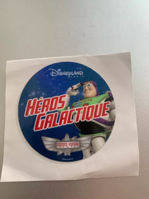 sticker autocollant buzz light year héros galactique disneyland paris