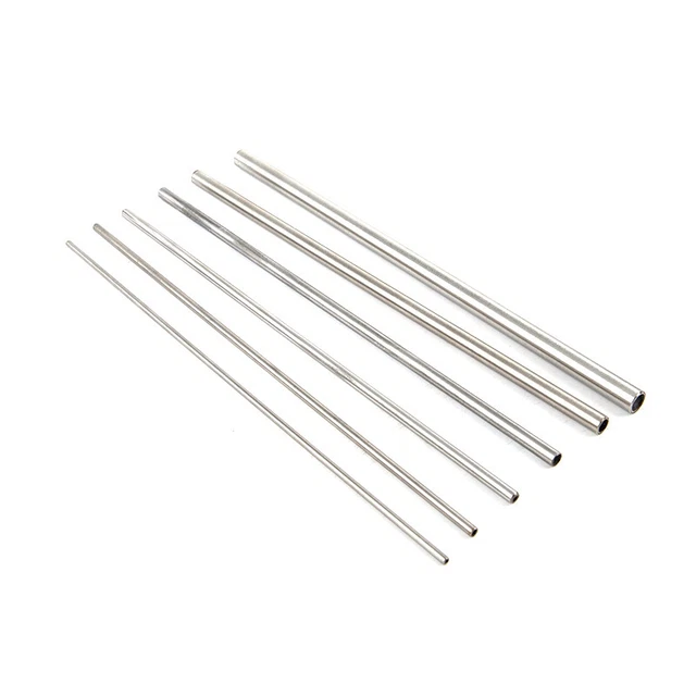 Silver Round 304 Stainless Steel Capillary Tube Pipe 250mm Hollow Circular tk 2
