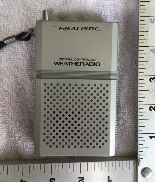Realistic Crystal Controlled Pocket Weatheradio National Weather Srv- pre owned.