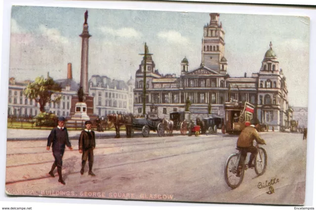 CPA-Carte postale-Royaume Uni - Municipal Buildings - Geaorge Square - Glasgow -