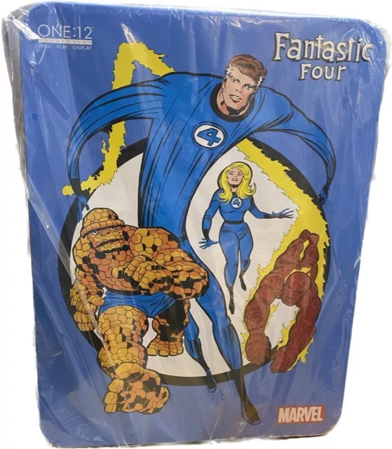 MEZCO ONE:12 KOLLEKTIV Fantastic Four Deluxe Stahlbox Set Actionfiguren