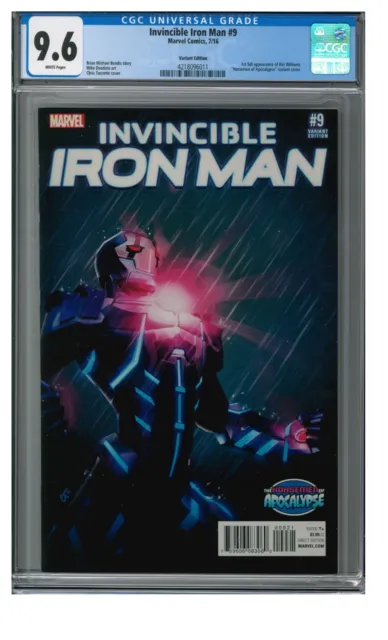 Invincible Iron Man #9 (2016) Key 1st Riri Williams Turcotte  CGC 9.6 WW732
