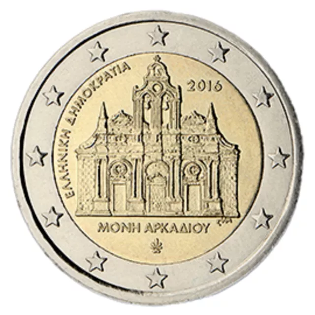 2 € Griechenland 2016  " Arkadi-Kloster "  STG