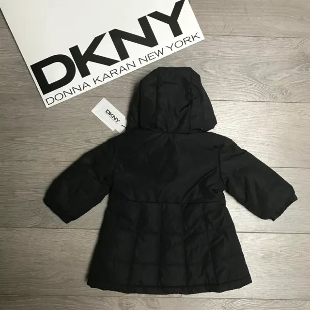 DKNY Girls coat RRP €99 Baby  9 months Designer winter coat 100% Genuine BNWT 2