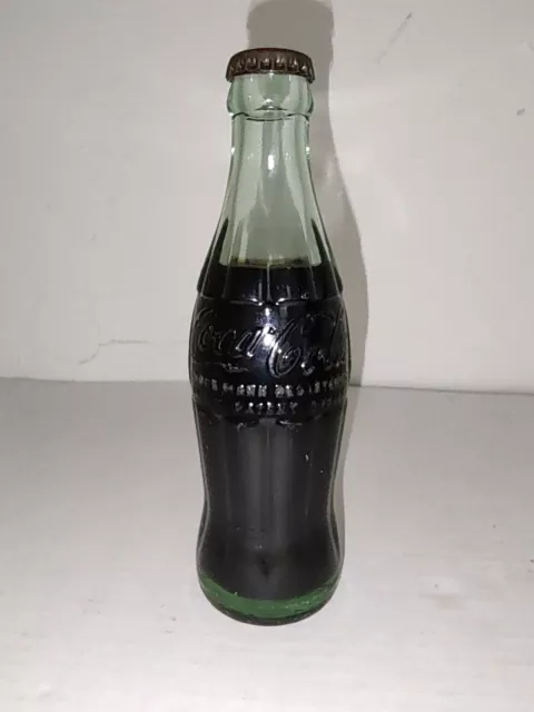 Vintage 1954 UNOPENED Coca Cola Bottle Hobbleskirt Embossed Hutchinson KS 6 OZ