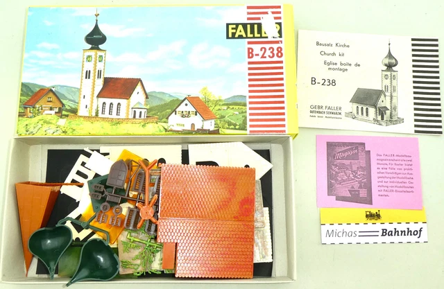 Faller B-238 Church Unbuilt Ams IN Originalkarto H0 1:87 KG3 Å