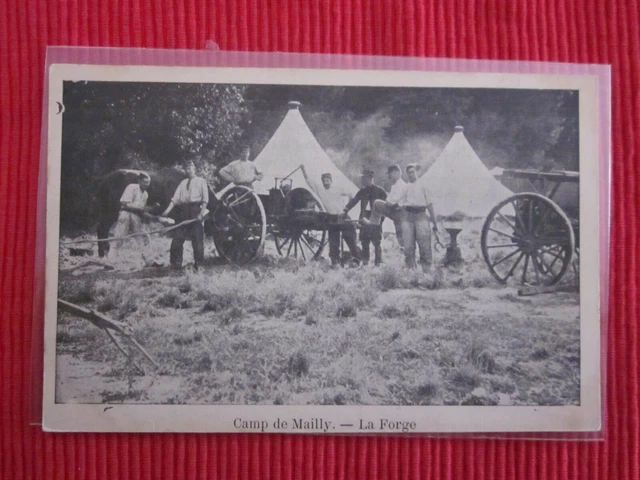 Cpa Ecrite Timbre Camp De Mailly La Forge 10 Aube