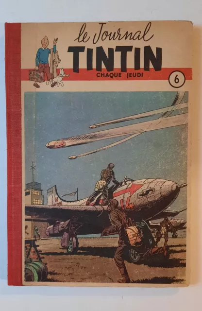 Bd Album Recueil Journal Tintin N° 6 Rare - 1950 - Du Fascicule 86 Au 102