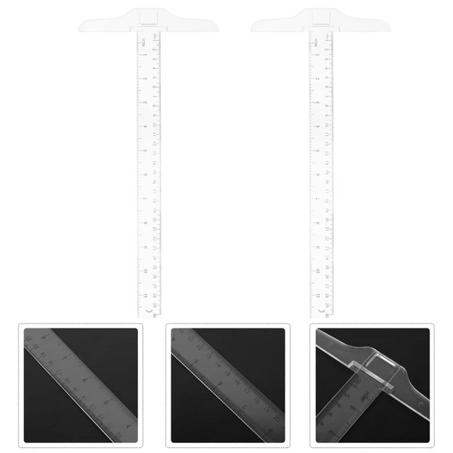 2 Pcs Règles 12 Pouces Règle À Double Échelle Règle De Conception