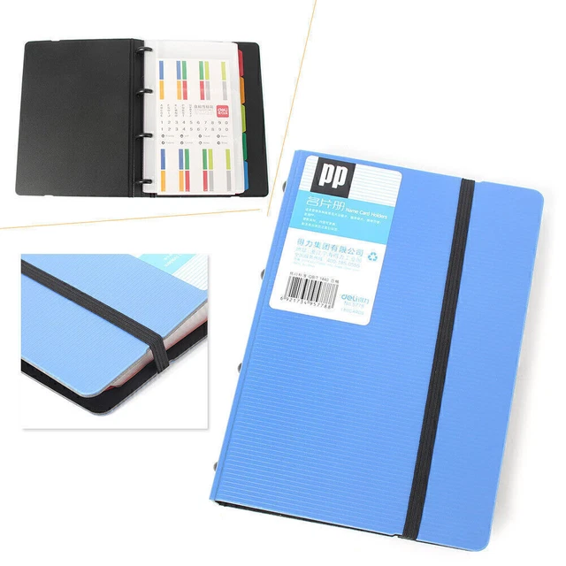 19.8x14x3cm Business Card Holder Book Name Card Organizer Book Case 180 Cards