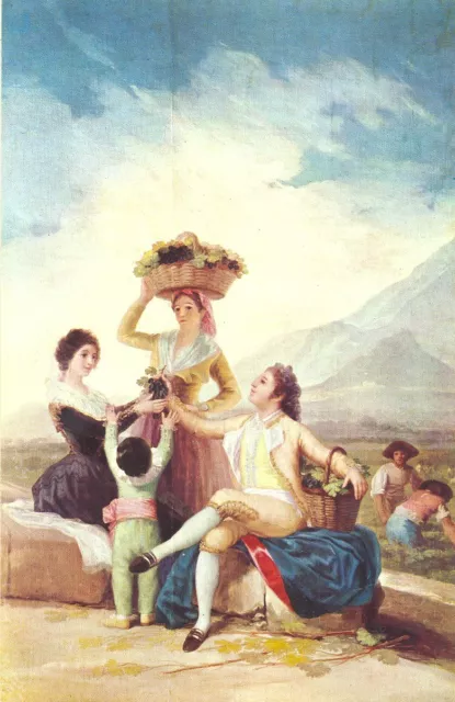 Postal Goya La Vendimia Museo Prado Painting Postcard Painter Picture    Tp10464
