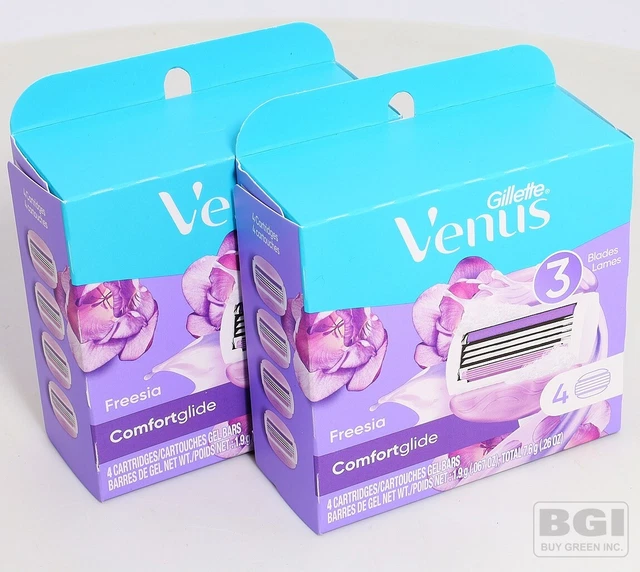 2x4 = 8 Originale Gillette Venus Fresia Comfortglide Donna Depilazione Cartucce