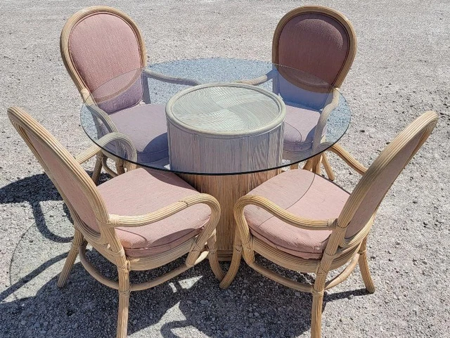 GREAT DEAL Mid Century Modern Mcguire cane 6pc