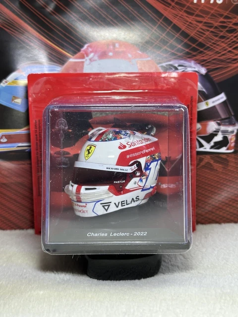 Mini Casque F1 Ferrari Charles Leclerc édition Spéciale GP Singapour 2024 – Modèle LookSmart échelle 1/5 - 9