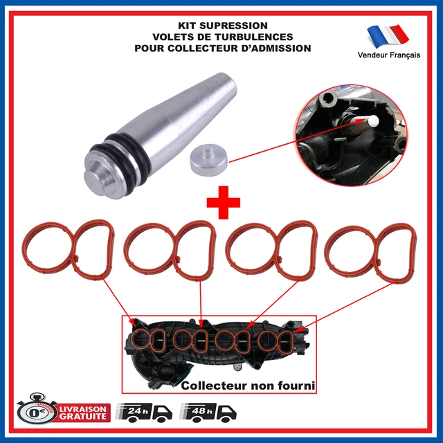 Kit suppression clapets admission BMW N47 N47S - CUSTOM Kit suppression clapets admission BMW N47 N47S - CUSTOM