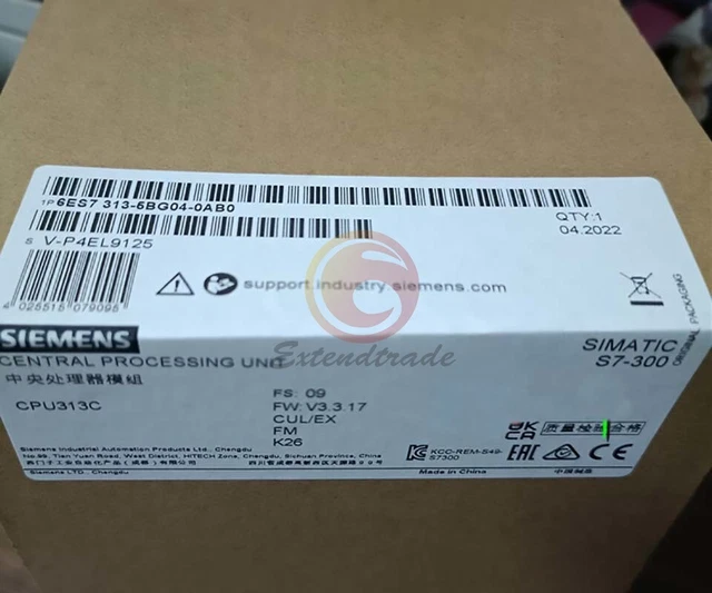 Ein SIEMENS 6ES7313-5BG04-0AB0 6ES7 313-5BG04-0AB0 Zentral Verarbeitung Unit Neu