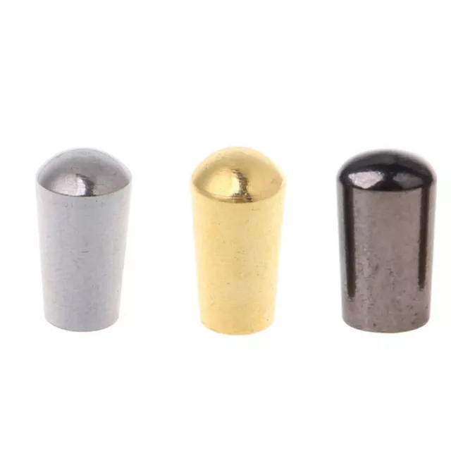 Internal Thread 3.5mm Brass Electric Guitar Toggle Switches Knobs Tip Cap Button