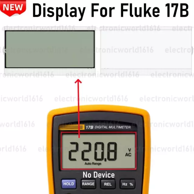 Per Fluke 17B MAX CATIII parte di ricambio schermo multimetro portatile display LCD