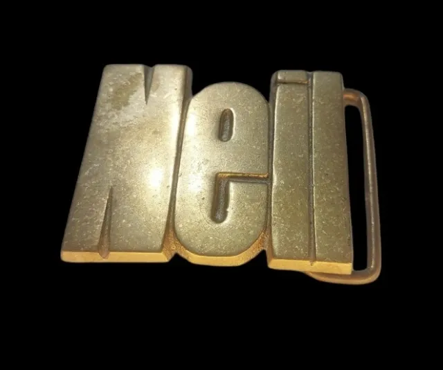 Vintage 1970s Brass Belt Buckle Name NEIL